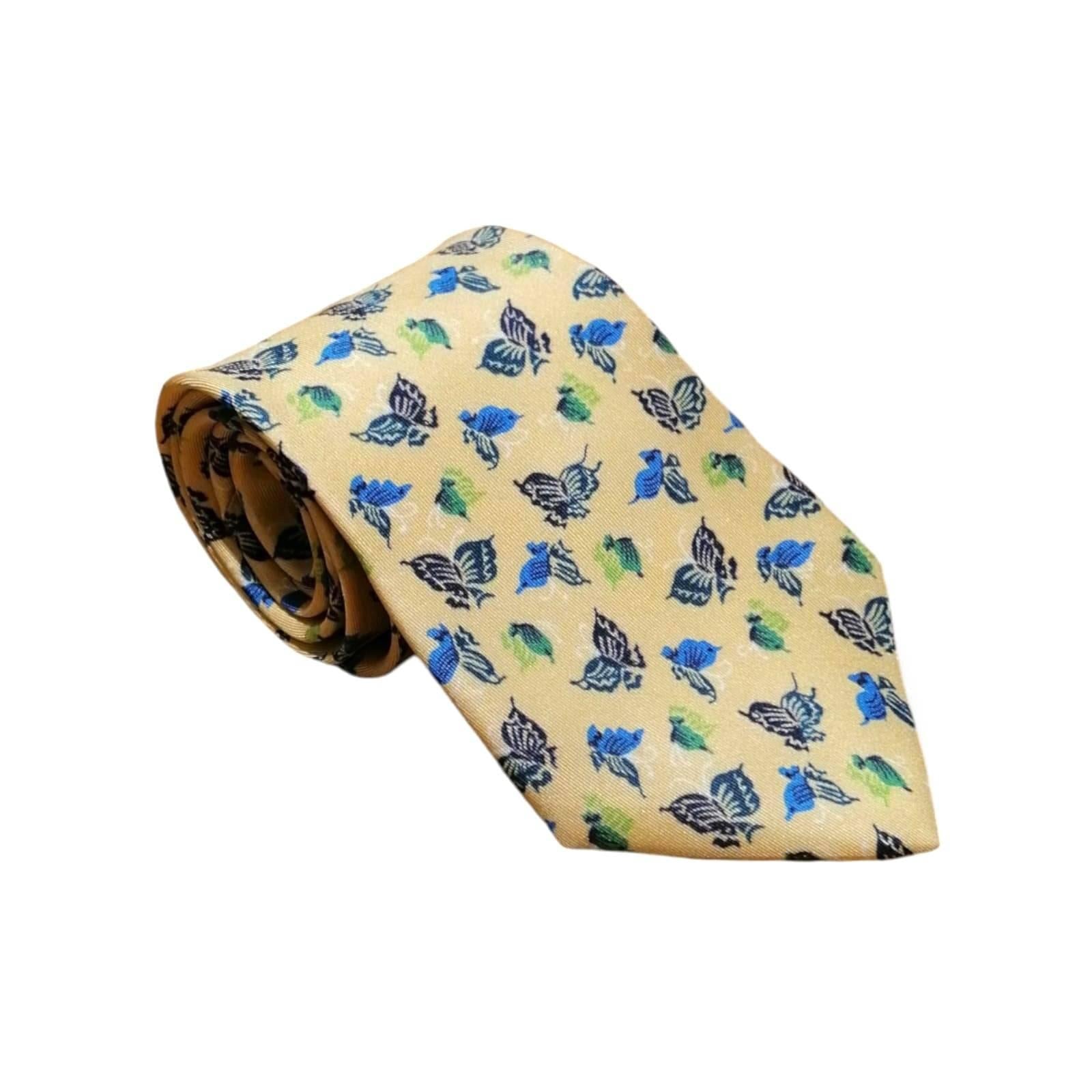 cravates-imprimees-dufy-papillons-beige
