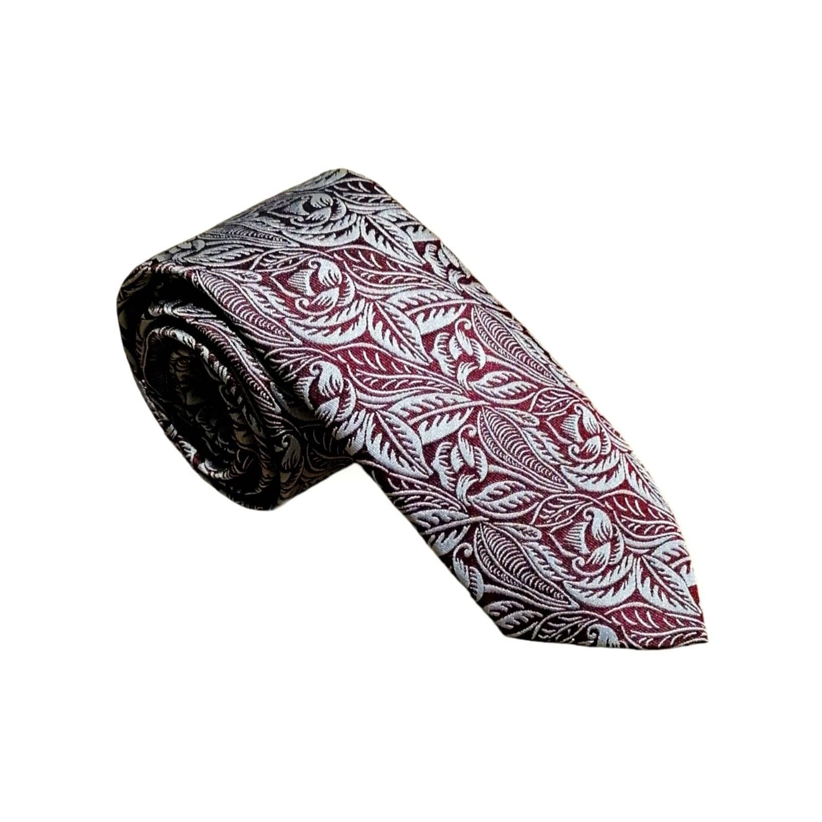 cravates-tissees-jacquard-dufy-tulipes-rouge