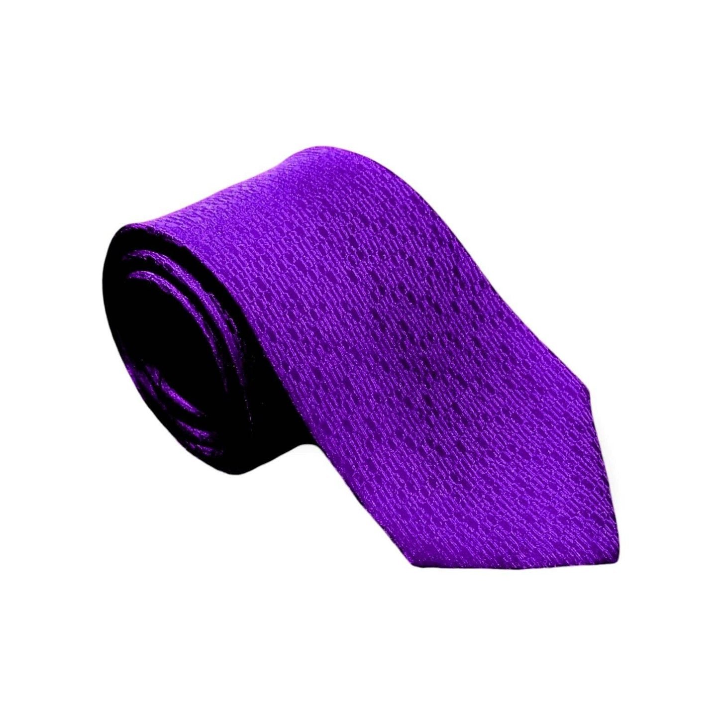 cravates-tissees-jacquard-unie-initiales-violet