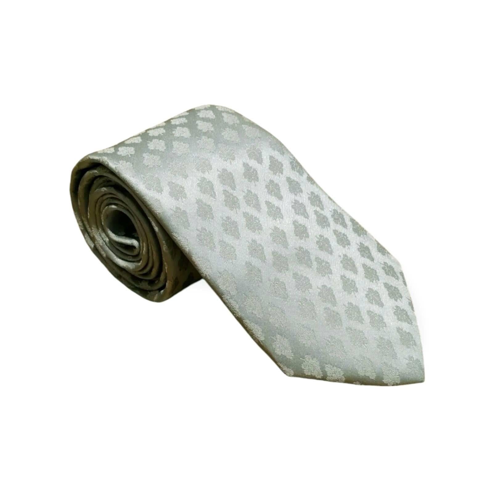 cravates-tissees-jacquard-unie-muriers-sauge