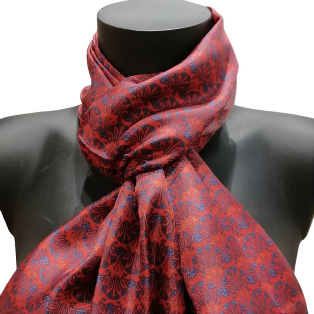 echarpes-homme-jones-lotus-et-papyrus-rouge-2