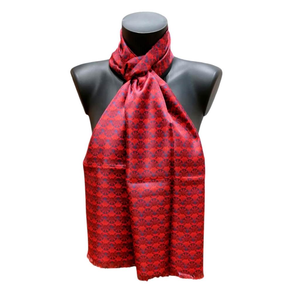 echarpes-homme-jones-lotus-et-papyrus-rouge