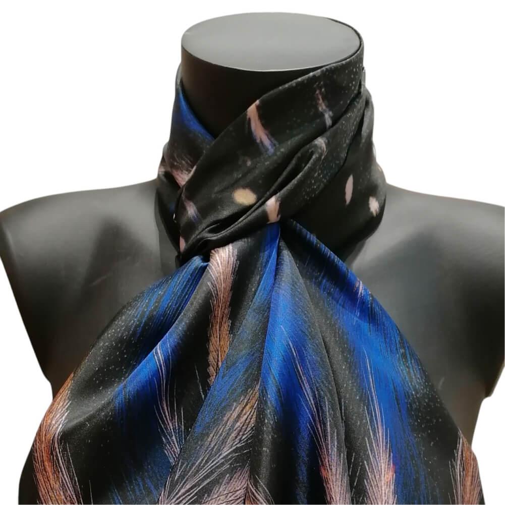 echarpes-homme-plumes-bleu-3
