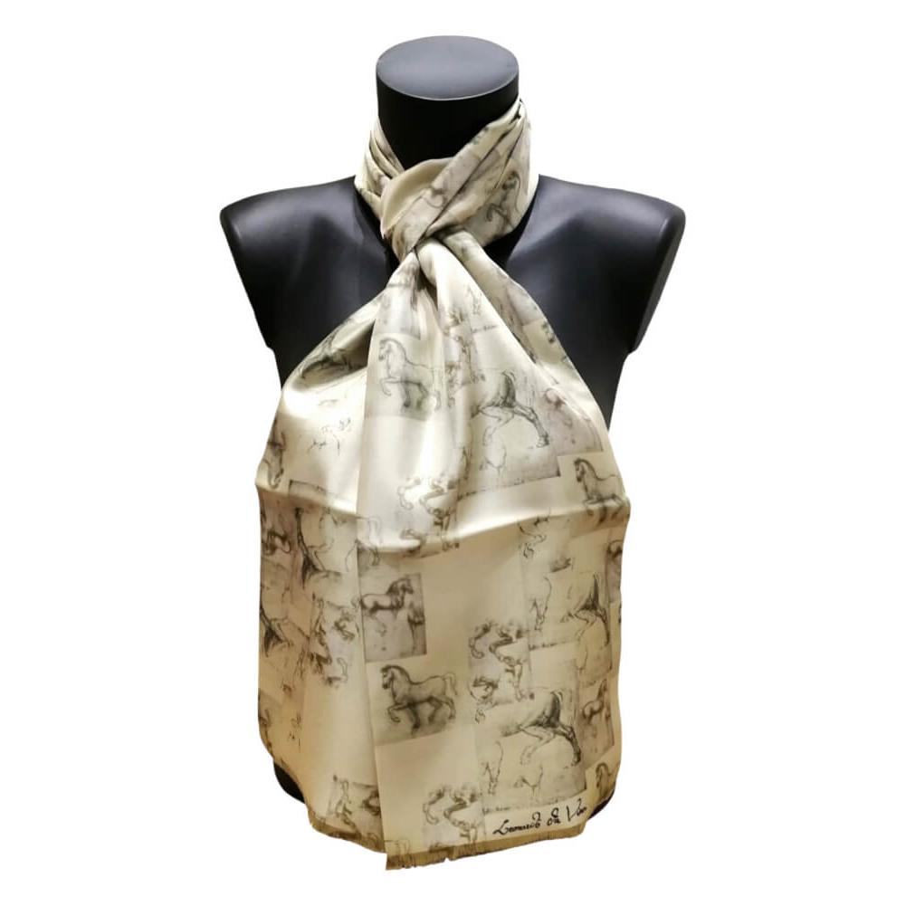 echarpes-homme-vinci-chevaux-khaki