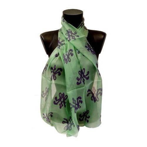echarpes-longues-140cm-marie-antoinette-monogramme-vert