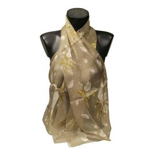 echarpes-longues-140cm-roses-de-noel-khaki