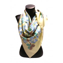 Foulard soie : Dufy - Roses Poiret