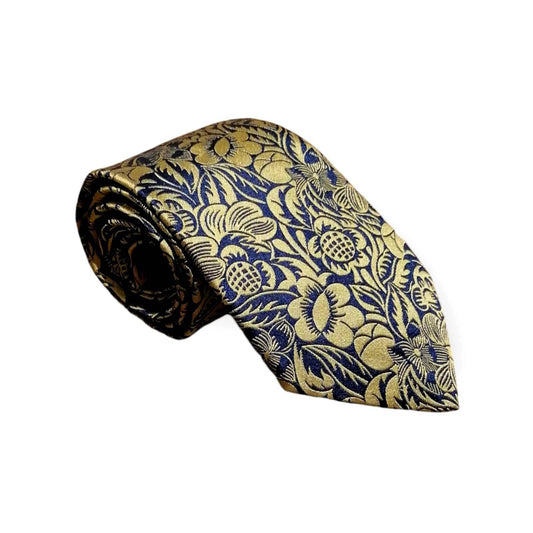 cravates-tissees-jacquard-dufy-la-perse-marine-or
