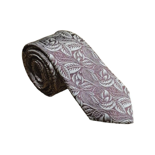 cravates-tissees-jacquard-dufy-tulipes-marron