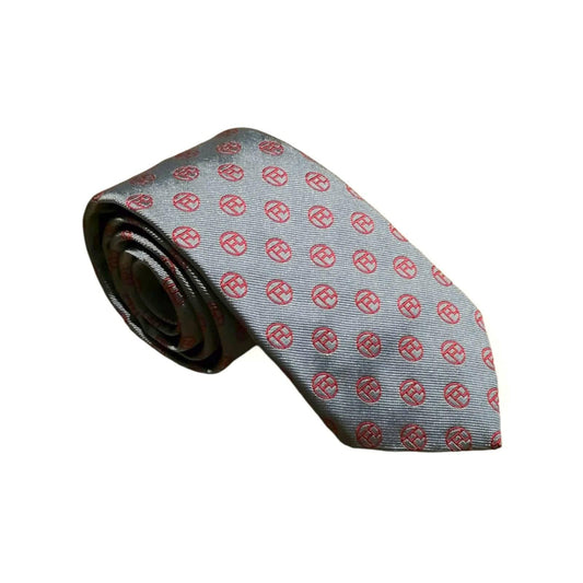 cravates-tissees-jacquard-toulouse-lautrec-monogramme-gris-orange