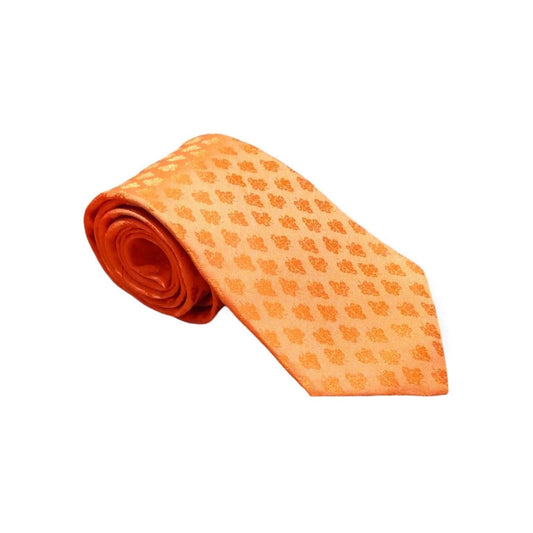 cravates-tissees-jacquard-unie-muriers-orange