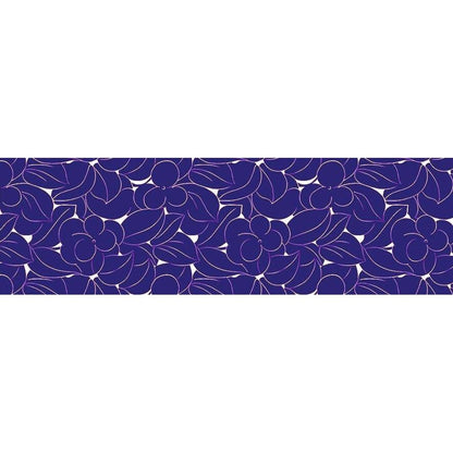 echarpes-longues-140cm-dufy-fleurs-monochromes-violet-fonce-2