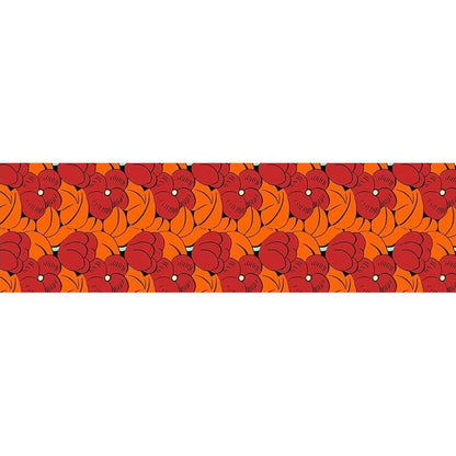 echarpes-longues-140cm-dufy-grosses-fleurs-orange-2