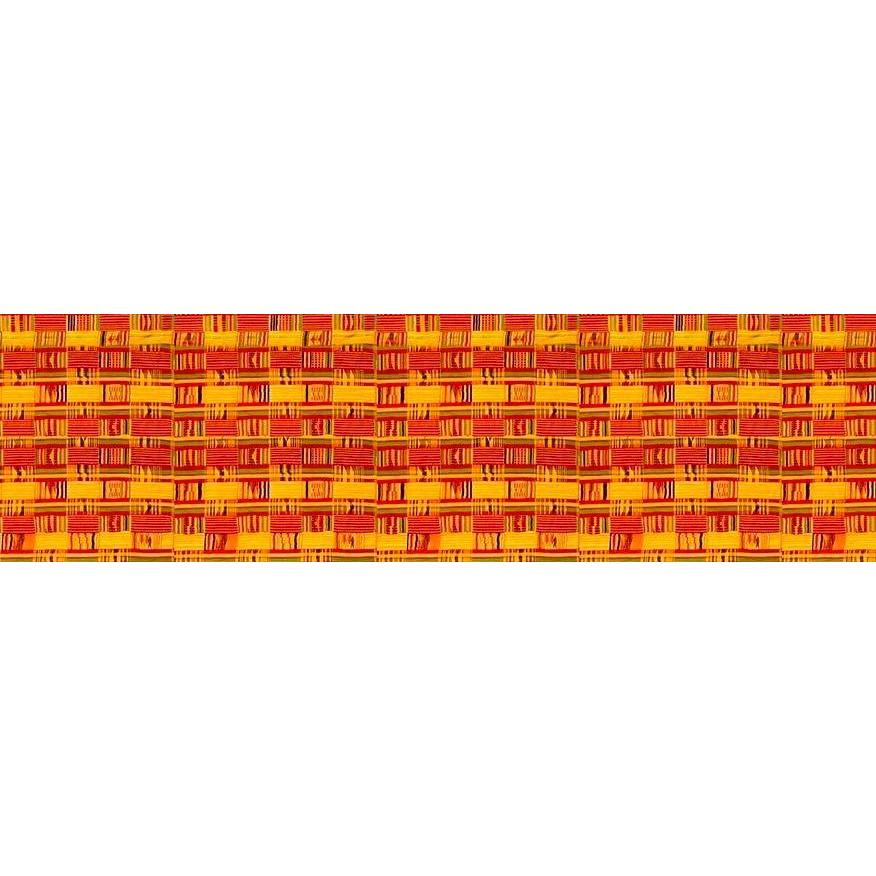 echarpes-longues-140cm-ethnique-ghana-kente-orange-2