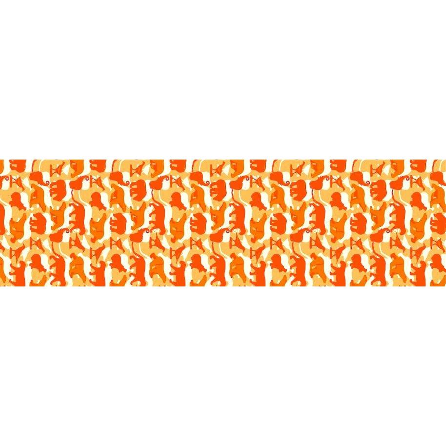 echarpes-longues-140cm-pompon-animaux-orange-2