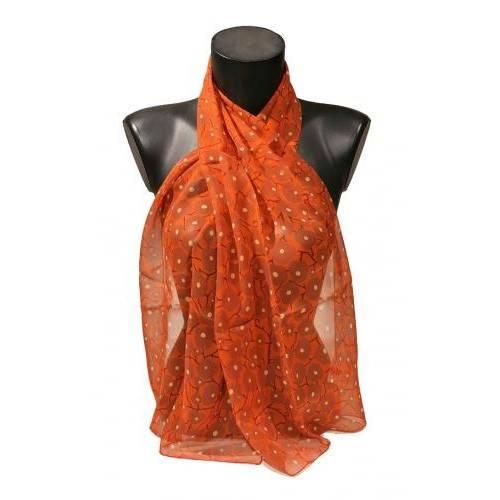 echarpes-longues-140cm-ruhlmann-dessin-textile-marron